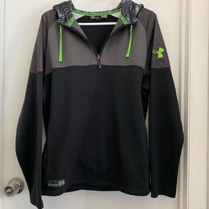 Under Armour combine training black hoodie with zipper